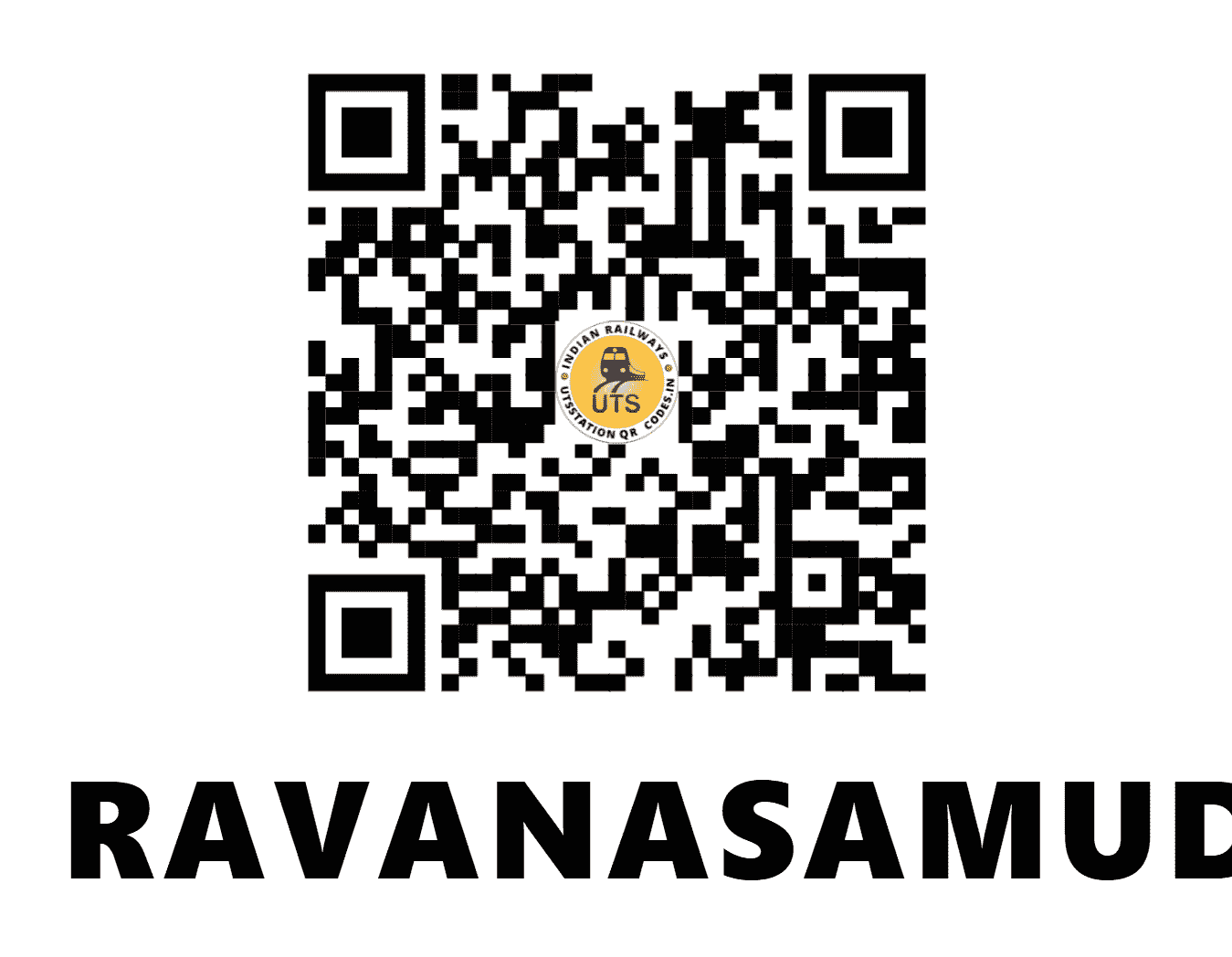 UTS QR Code for RAVANASAMUDRAM - RVS (SR - TAMIL NADU)